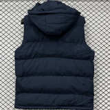 2026/27 AD Royal Blue Cotton Vest Jacket J5501 宝蓝色带帽