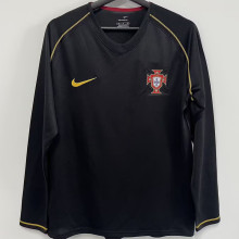 2006 Portugal Away Retro Long Sleeve Soccer Jersey