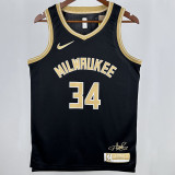 2024 Bucks ANTETOKOUNMPOL #34 Black Honor Edition NBA Jersey