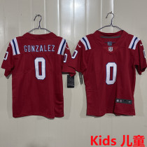 GONZALEZ #0 New England Patriots Kids NFL Jersey 爱国者