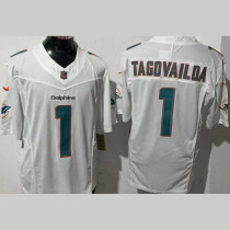 TAGOVAILOA #1 Men's Miami Dolphins NFL Jersey 海豚 (3代）