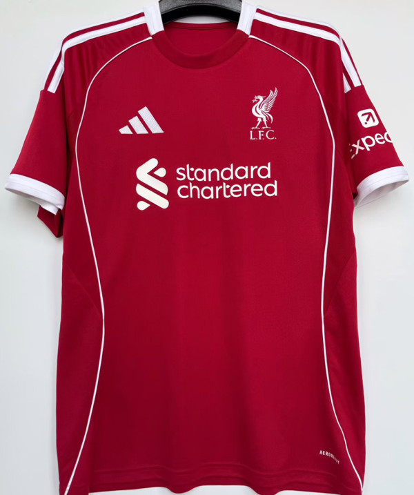 2025/26 LFC 1:1 Quality Home Red Fans Soccer Jersey