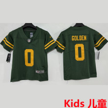 GOLDEN #0 Green Bay Packers Kids NFL Jersey 包装工