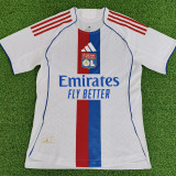 2025/26 Lyon Home White Player Version Soccer Jersey