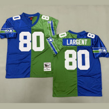 LARGENT #80 Men's Seattle Seahawks Retro NFL Jersey 海鹰
