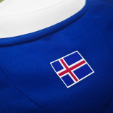 2016/17 Iceland Home Blue Retro Retro Jersey