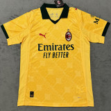 GIMENEZ #7 AC Milan Third Yellow Fans Soccer Jersey 2025/26 ★★