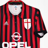 1999/2000 AC Milan Home Retro Soccer Jersey