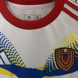 2024/25 Venezuela Away White Kids Soccer Jersey