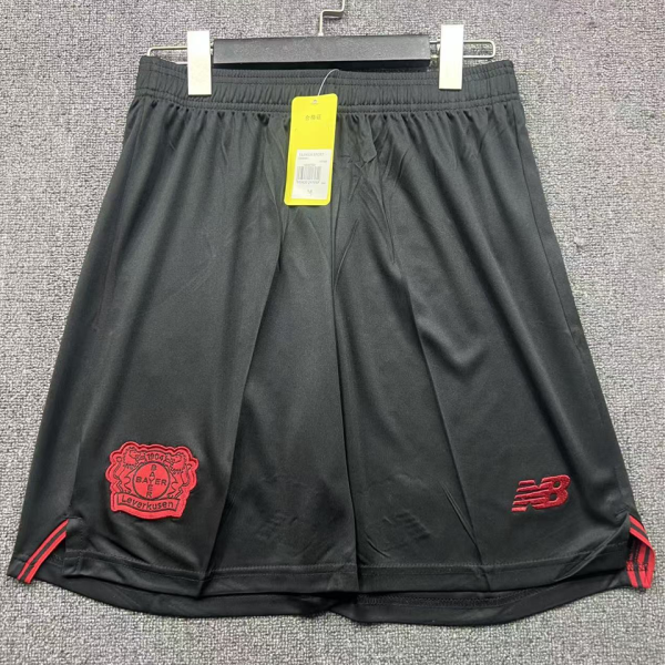 2025/26 Leverkusen Home Black Shorts Pants