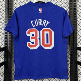 2025 Warriors CURRY #30 Blue High Quality Casual T-Shirt   T184