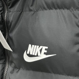 2026/27 NK Black Cotton Vest Jacket J5503 黑色带帽