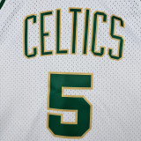 2008 Celtics  GARNETT #5 White Retro NBA Jersey