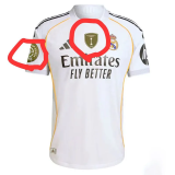 2025/26 RM Home White Player Version Soccer Jersey
