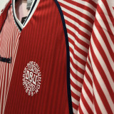 1986 Denmark Home Red Retro Soccer Jersey