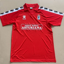 1991/1992 Real Oviedo Away Red Retro Soccer Jersey
