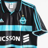 1999/2000 Marseille Third Black Retro Soccer Jersey