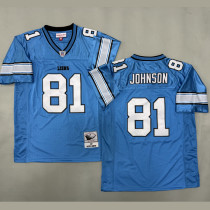 JOHNSON #81 Men's Detroit Lions Retro NFL Jersey 雄狮