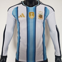 2026/27 Argentina Home Player Version Long Sleeve Soccer Jersey  背上有1893