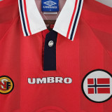 1998/99 Norway Red Retro Soccer Jersey