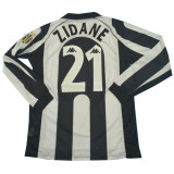 1997/98 JUV Home Retro Long Sleeve Soccer Jersey 带左胸前三色盾