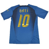 2006 Italy Home Blue Retro Long Sleeve Soccer Jersey