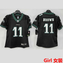 BROWN #11 Philadelphia Eagles Girl NFL Jersey 老鹰