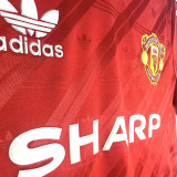 1986-1988 M Utd Home Red Retro Soccer Jersey