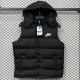 2026/27 NK Black Cotton Vest Jacket J5503 黑色带帽