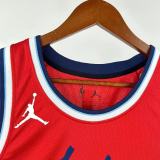 2025 Clippers PAUL #3 Red NBA Jersey