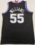 1998/99 KINGS WILLIAMS # 55 Black Mitchell Ness Retro Jerseys 刺绣