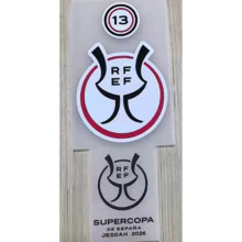 黄马用 SUPERCOPA DE ESPANA + 13 Patch 2026 西超级杯 + 胸前小字 (You can buy it alone OR tell us which jersey to print it on)