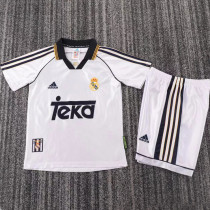 1998/2000 RM Home White Retro Kids Soccer Jersey