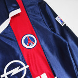2001/2002 PSG Home Retro Long Sleeve Soccer Jersey