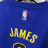 2025 Lakers Jordan JAMES #6 Blue High Quality Casual T-Shirt  T182