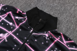 2025/26  PSG Black Kids Jacket Tracksuit 喷墨