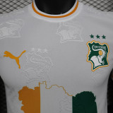 2025 Ivory Coast Special Edition White Player Version Jersey