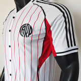 2025/26 River Plate White Baseball Player Version T-Shirt  硅胶版