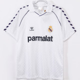 1986/1988 RM White Home Retro Soccer Jersey