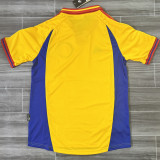 2000 Romania Home Yellow Retro Fans Soccer Jersey