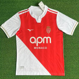 POGBA #8 Monaco Home Fans Soccer Jersey 2025/26 League Font 联赛字体