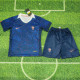 2025/26 France Home Blue Kids Soccer Jersey