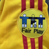2000 Romania Home Yellow Retro Fans Soccer Jersey