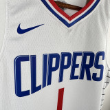 Clippers HARDEN #1 White Kids NBA Jersey 热压