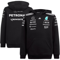 2025 Mercedes AMG Petronas F1 Black Hoody Sweater Jersey