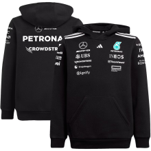 2025 Mercedes AMG Petronas F1 Black Hoody Sweater Jersey
