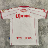 1999/2000 Deportivo Toluca Away White Retro Soccer Jersey 托卢卡