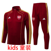 2025/26 ARS Maroon Kids Sweater Tracksuit（黄色三边）
