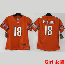 WILLIAMS #18 Chicago Bears Girl NFL Jersey 熊队