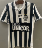 1996 Santos Black White Retro Soccer Jersey